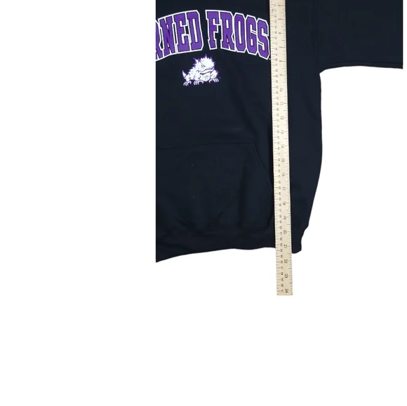 NEW Boy''s Fanatics Branded Black TCU Horned Frogs Steady Arch Pullover Hoodie - Picture 7 of 12